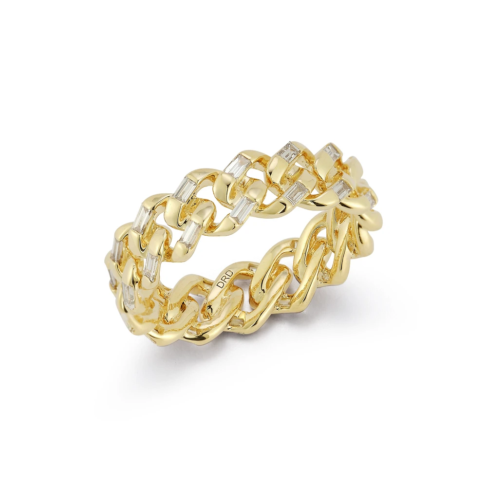 Remi Florence Chain Link Baguette Ring size 7