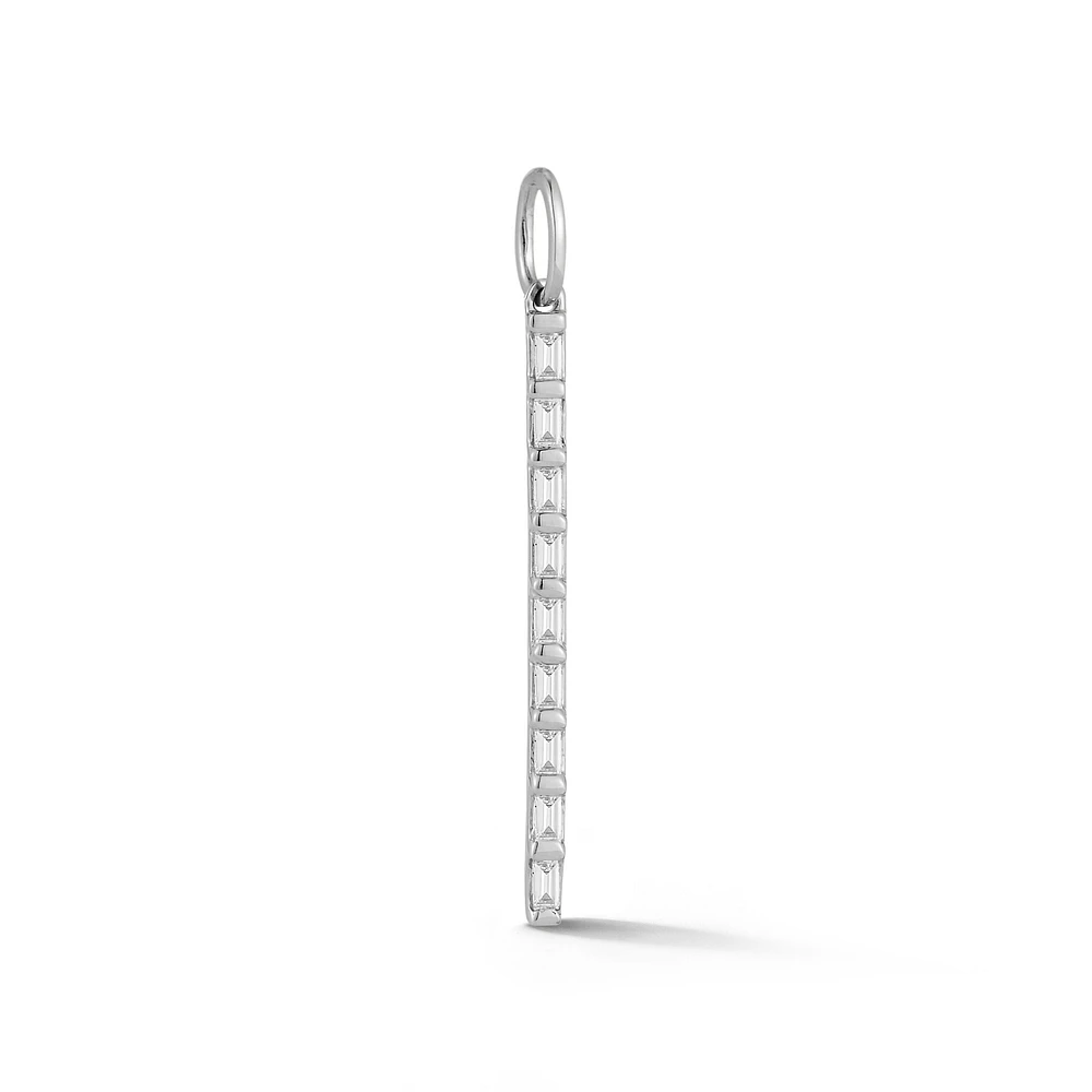 14KWG Sadie Pearl Baguette Charm