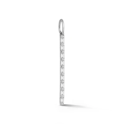 14KWG Sadie Pearl Baguette Charm