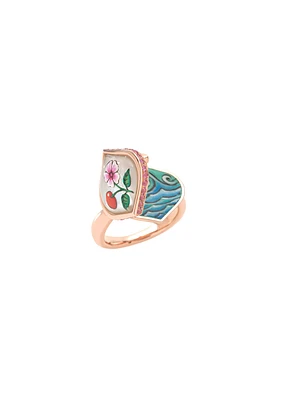 Close Encounters: Cherry Flower Ring size 6.25
