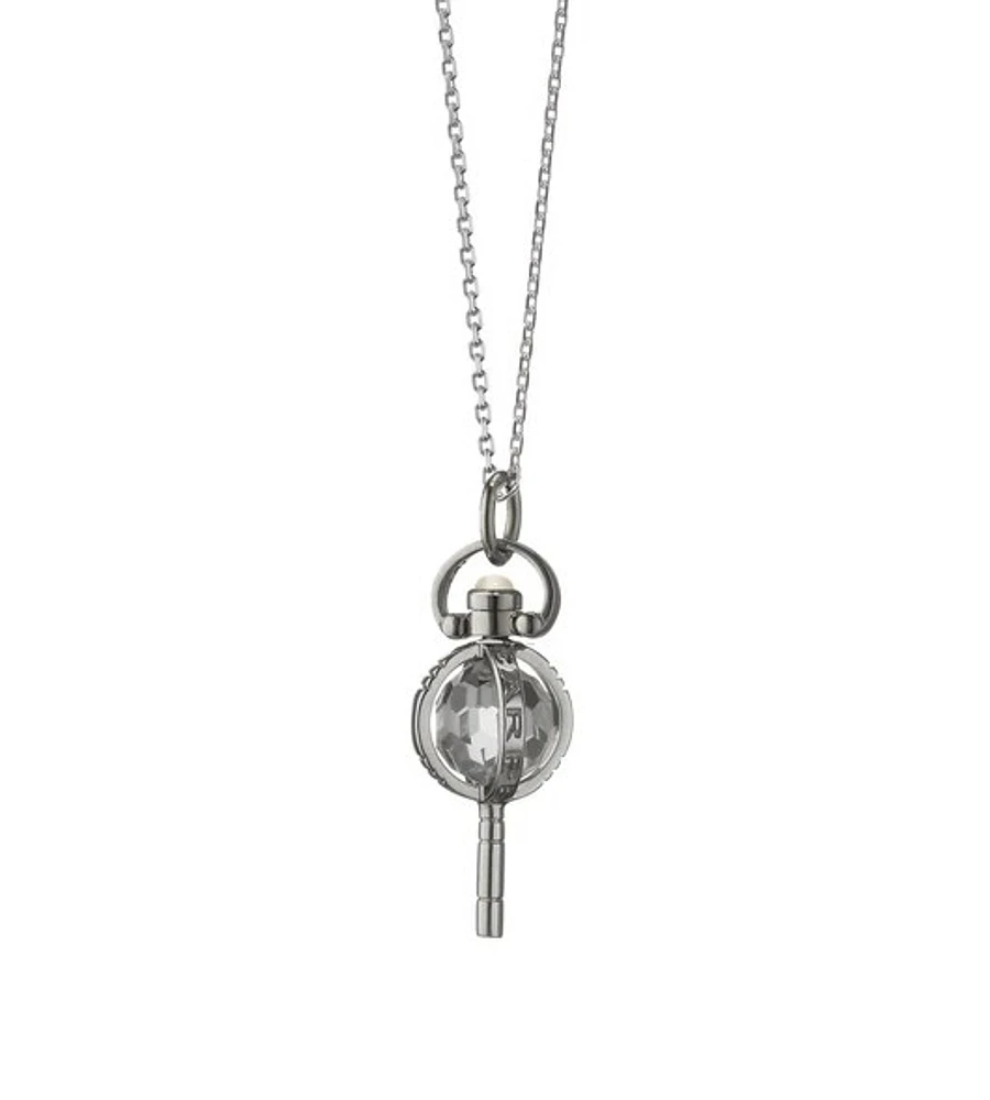 Charmed Life Miniature Carpe Diem Pocket Watch Charm & Chain Necklace