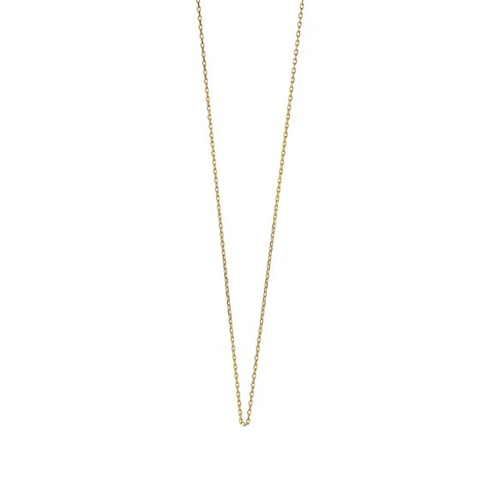 18K Yellow Gold “Jamie” Delicate Diamond Cut Chain 17'