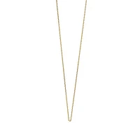 18K Yellow Gold “Jamie” Delicate Diamond Cut Chain 17'