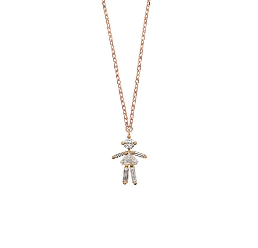 Girl Rose Gold Necklace