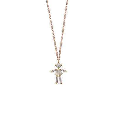 Girl Rose Gold Necklace