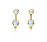 18k Moon Drop Earrings