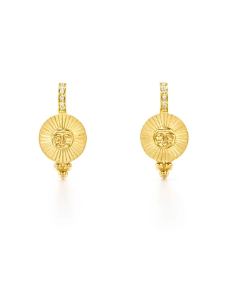18k Diamond Sole Earrings