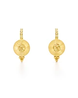 18k Diamond Sole Earrings