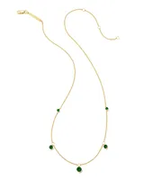 Blakely 18k Gold Vermeil Strand Necklace in Green Onyx