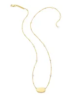 Elisa Pearl 18k Gold Vermeil Pendant Necklace in White Pearl
