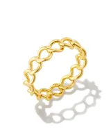 Grace Band Ring 18k Gold Vermeil