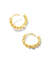 Grace Huggie Earrings in 18k Gold Vermeil