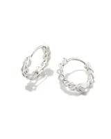 Grace Huggie Earrings in Sterling Silver