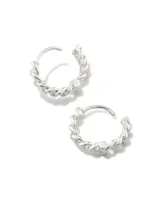 Grace Huggie Earrings in Sterling Silver