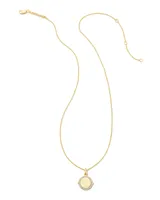 Matilda Luxe 18k Gold Vermeil Charm Necklace in White Sapphire