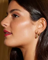 Grace Huggie Earrings in 18k Gold Vermeil