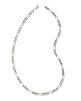 Figaro Chain Necklace 18k Gold Vermeil