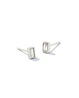 Isabella 14k Gold Stud Earrings White Diamond