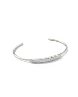 Marisa 14k White Gold Statement Cuff Bracelet Diamond