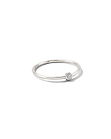 Stella 14k White Gold Band Ring Diamond