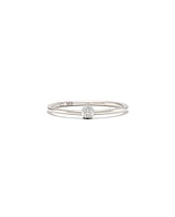 Stella 14k White Gold Band Ring Diamond