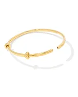 Charm Bangle Bracelet 18k Gold Vermeil