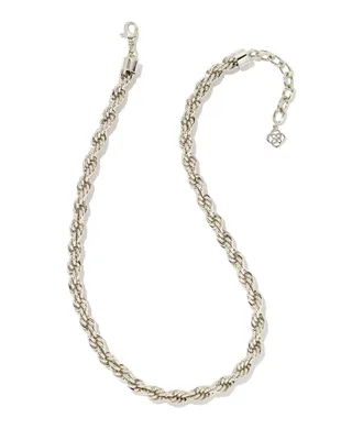 Cailey Chain Necklace in Silver