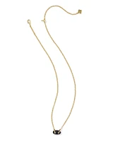 Bailey Gold Pave Short Pendant Necklace White Crystal