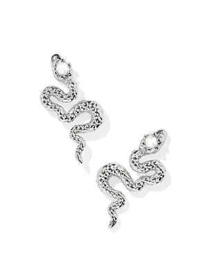 Lyle Gold Snake Stud Earrings Freshwater Cultured Pearl