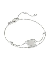 Ashby Sterling Silver Chain Bracelet White Topaz