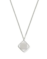 Ashby Sterling Silver Pendant Necklace White Topaz