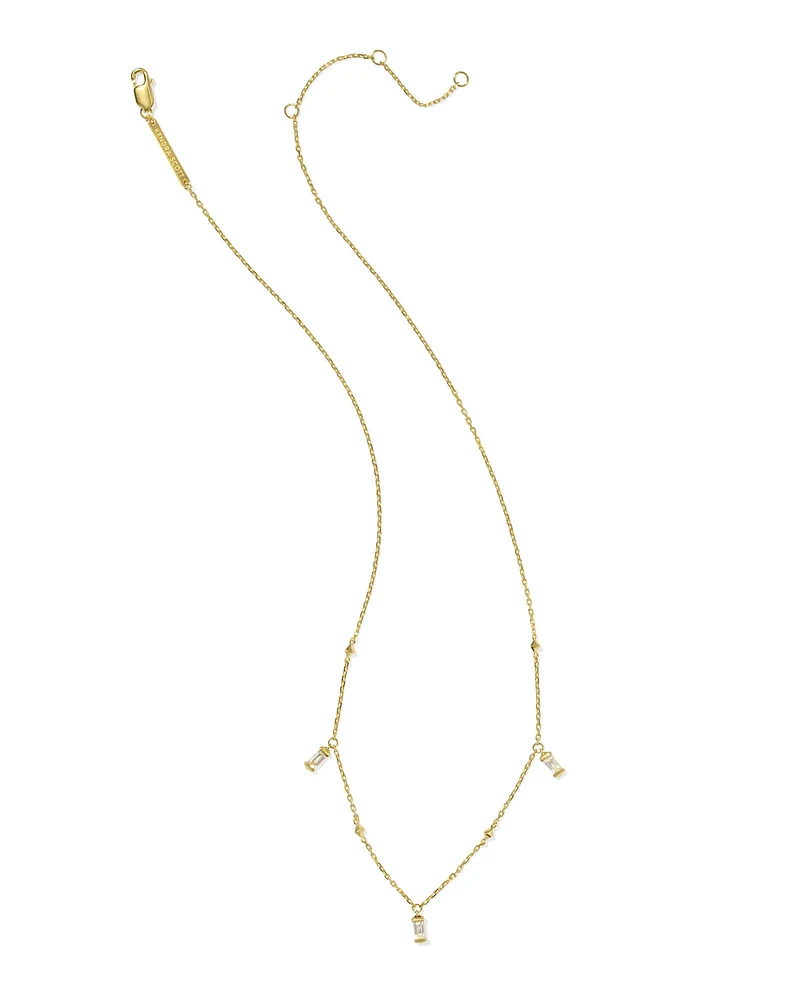 Blythe 18k Gold Vermeil Strand Necklace White Topaz