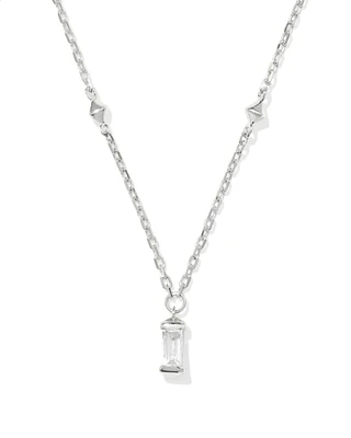 Blythe Sterling Silver Strand Necklace in White Topaz