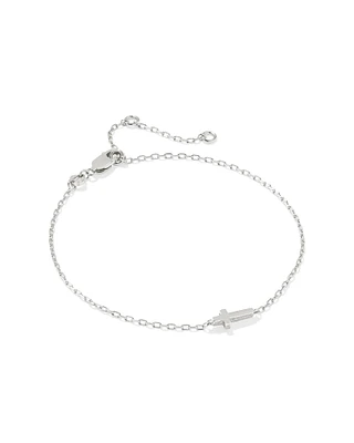 Cross Inline Bracelet Sterling Silver