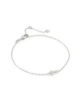 Cross Inline Bracelet Sterling Silver