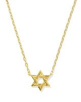 Star of David Pendant Necklace 18k Gold Vermeil