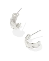 Tyler Wide Huggie Earrings Sterling Silver