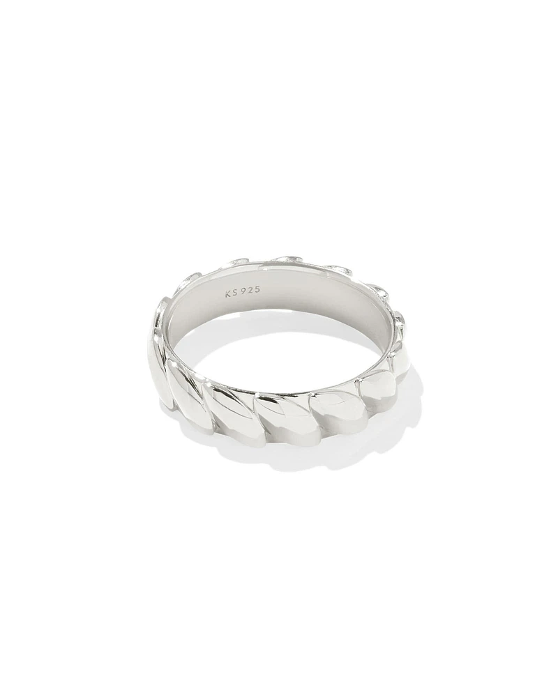 Tyler Wide Band Ring Sterling Silver