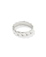 Tyler Wide Band Ring Sterling Silver