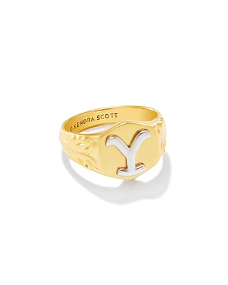 Yellow Rose by Kendra Scott x Yellowstone™ Beth Band Ring Vintage Gold