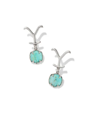 Yellow Rose by Kendra Scott x Yellowstone™ Vintage Gold Dutton Drop Earrings Ivory Mother-of-Pearl