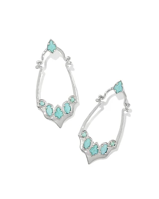 Yellow Rose by Kendra Scott x Yellowstone™ Vintage Silver Montana Statement Earrings Variegated Turquoise Magnesite
