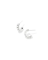 Krista Gold Huggie Earrings Freshwater Cultured Pearl