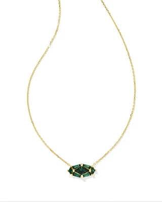 Lindy Rae Elisa Gold Short Pendant Necklace Crystal