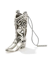 Boot Ornament in Vintage Silver