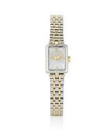 Adela Two Tone Stainless Steel Watch in Ivory Mother-of-Pearl