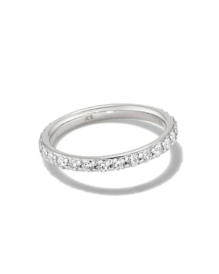 Lab Grown White Diamond Marilyn Band Ring 14k Gold