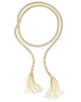 Dolly Parton x Kendra Scott Gold Statement Wrap Necklace in White Crystal