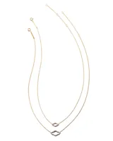 Abbie 14k Gold Pendant Necklace in White Diamond