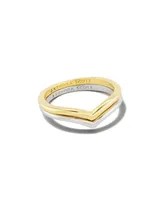 Wishbone Ring Set Mixed Metal